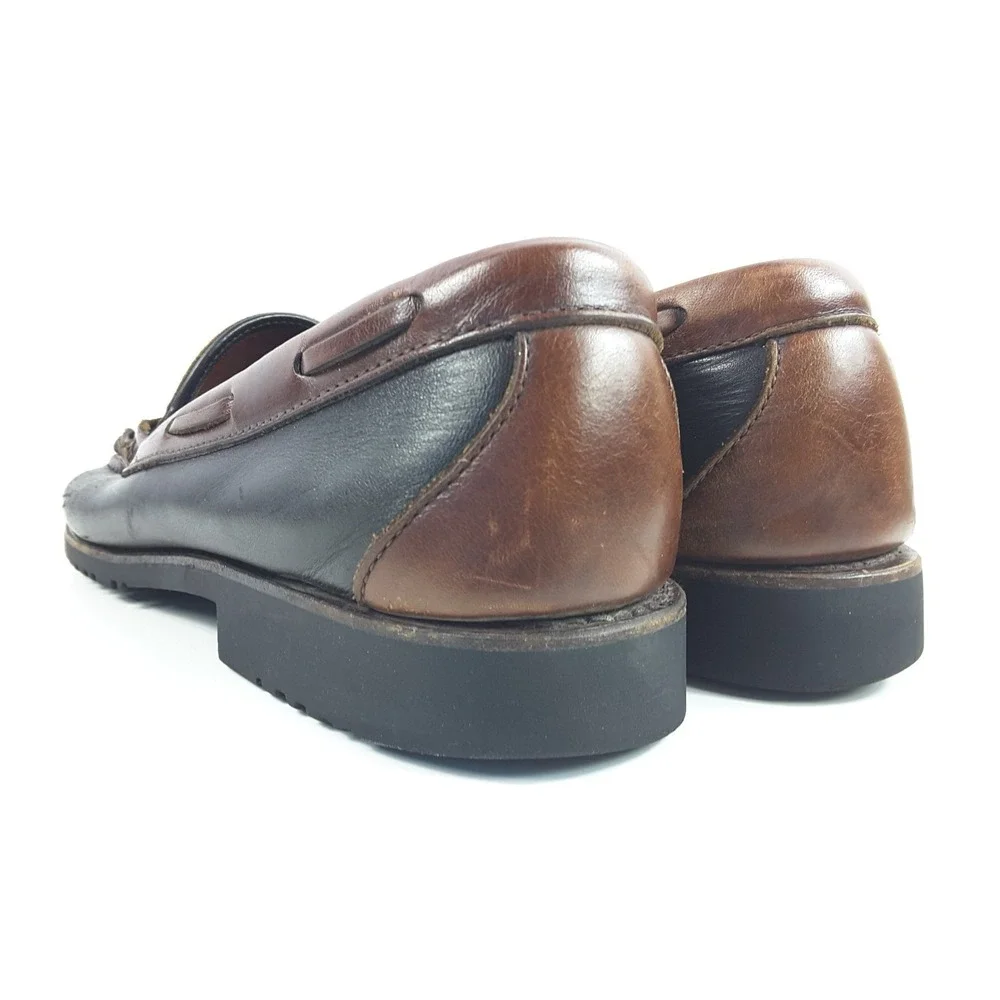 Allen Edmonds Men's Nantucket Brown Leather Tassel Kiltie Boat Shoes Size‎ 11 B
